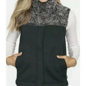 The North Face Women’s Hybrination Neo Thermal 3D Vest Green Faux Fur - Small